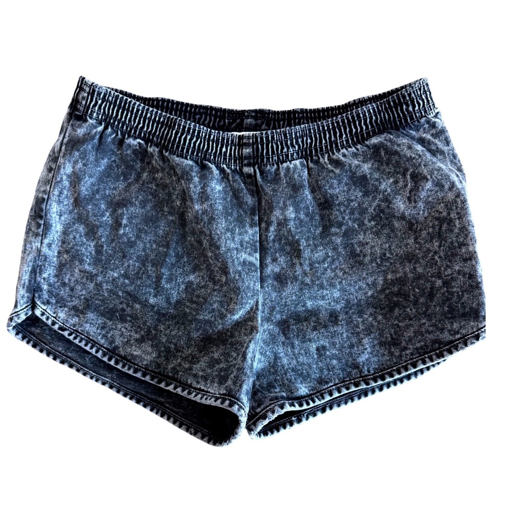 Vintage Y2K American Apparel Micro Shorts Acid Wash Grey Grung Indie Medium